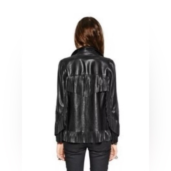 Saint Laurent YSL Hedi Slimane. L12 Curtis Fringe Jacket. Size small/medium - Picture 2 of 16